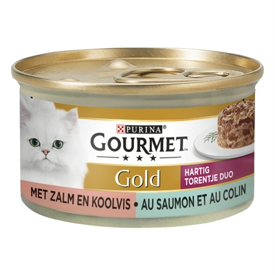 Gourmet Gold Hartig Torentje Zalm - 24 x 85 g