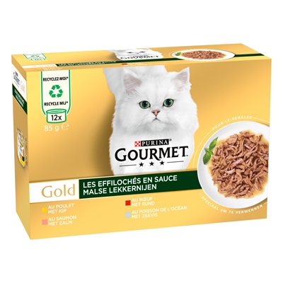 Gourmet Gold Malse Lekkernijen Multipack - 12 x 85 g