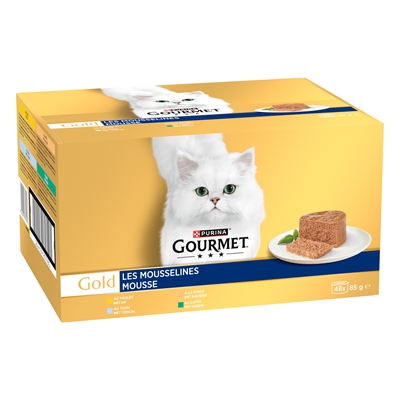 Gourmet Gold Mousse Multipack - 48 x 85 g