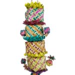 Back Zoo Nature Flower Tower - Ca. 45 x 7 x 7 cm