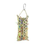 Back Zoo Nature Parakeet Woven Bamboo Pouch