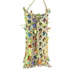 Back Zoo Nature Parakeet Woven Bamboo Pouch