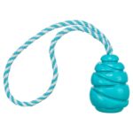 Trixie Jumper Kegel Aan Touw Super Strong Tpr Petrol - 35 x 6 x 6 cm