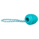 Trixie Jumper Kegel Aan Touw Super Strong Tpr Petrol - 35 x 6 x 6 cm