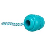 Trixie Jumper Kegel Aan Touw Super Strong Tpr Petrol - 36,5 x 8 x 8 cm
