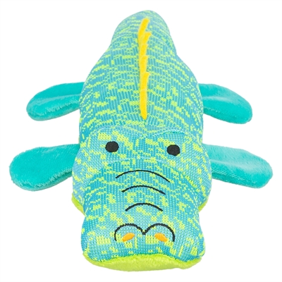 456447.jpg Trixie Krokodil Stof Aqua / Groen - 33 x 13,5 x 7,5 cm