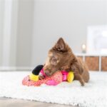 Trixie Flamingo Stof Roze / Geel - 32 x 12 x 11 cm