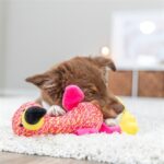 Trixie Flamingo Stof Roze / Geel - 32 x 12 x 11 cm
