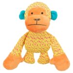 Trixie Aap Stof Geel / Oranje - 27 x 26 x 10,5 cm