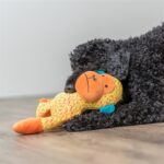 Trixie Aap Stof Geel / Oranje - 27 x 26 x 10,5 cm