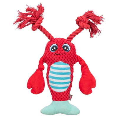 456454.jpg Trixie Kreeft Met Flostouw Rood - 34 x 17 x 10,5 cm