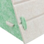 Trixie Kattenmand Speelbox Lucy Driehoekig Vilt Zand / Groen - 46 x 38 x 50 cm