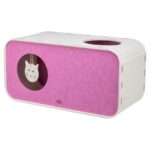 Trixie Speelbox Merle Vierkant Vilt Zand / Roze - 58 x 27 x 29 cm