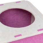 Trixie Speelbox Merle Vierkant Vilt Zand / Roze - 58 x 27 x 29 cm