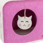 Trixie Speelbox Merle Vierkant Vilt Zand / Roze - 58 x 27 x 29 cm