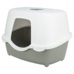 Trixie Kattenbak Davio Top Outdoor Met Kap Grijs / Wit - 56 x 39 x 39 cm