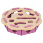 Trixie Hole'N'Roll Bloem Vilt Roze / Beige - 30 x 30 x 7,5 cm