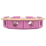 Trixie Hole'N'Roll Bloem Vilt Roze / Beige - 30 x 30 x 7,5 cm