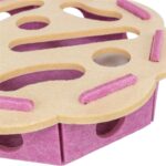Trixie Hole'N'Roll Bloem Vilt Roze / Beige - 30 x 30 x 7,5 cm