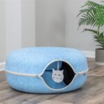 Trixie Speeldonut Vilt Blauw - 60 x 60 cm