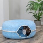 Trixie Speeldonut Vilt Blauw - 60 x 60 cm