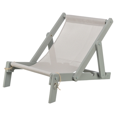 Trixie Strandstoel Hout Grijs - 51 x 33 x 37 cm