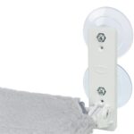 Trixie Hangmat Voor Aan Raam Opvouwbaar Pluche / Mesh Wit / Grijs - 58 x 34 cm