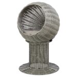 Trixie Kattenmand Amalia Rond Polyrattan Grijs - 42 x 42 x 70 cm