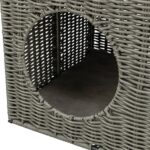Trixie Kattenmand Amalia Hoekig Polyrattan Grijs - 37 x 35 x 57 cm