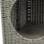 Trixie Kattenmand Amalia Hoekig Polyrattan Grijs - 37 x 35 x 57 cm