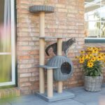 Trixie Krabpaal Amalia Outdoor Grijs - 48 x 48 x 143 cm
