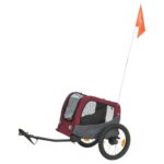 Trixie Hondenfietskar Grijs / Rood - 61/125 x 56 x 64 cm