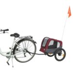 Trixie Hondenfietskar Grijs / Rood - 61/125 x 56 x 64 cm
