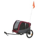 Trixie Hondenfietskat Grijs / Rood - 76/136 x 66 x 74 cm