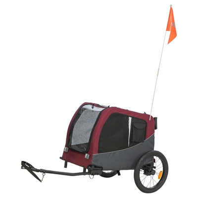 456488.jpg Trixie Hondenfietskat Grijs / Rood - 76/136 x 66 x 74 cm