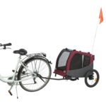 Trixie Hondenfietskat Grijs / Rood - 76/136 x 66 x 74 cm