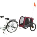 Trixie Hondenfietskat Grijs / Rood - 80/145 x 75 x 86 cm