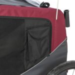 Trixie Hondenfietskat Grijs / Rood - 80/145 x 75 x 86 cm