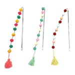 Croci Kattenhengel Pompom Assorti - 30 x 5 cm