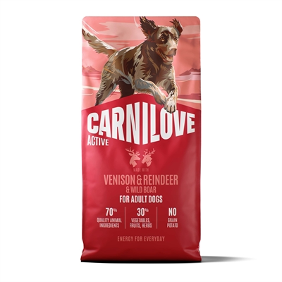 Carnilove Active Adult All Breeds Venison / Reindeer / Wild Boar - 12 kg