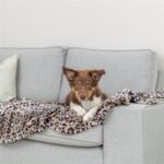 Trixie Hondendeken Leo Softpluche Panterprint Bruin - 100 x 70 cm