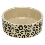 Trixie Voerbak / Drinkbak Leo Keramiek Panterprint Assorti - 1 l 18 x 18 x 7 cm