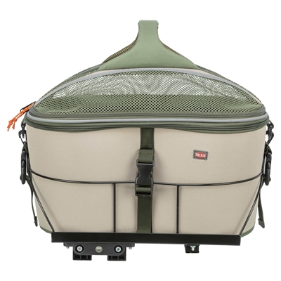456873.jpg Trixie Fietsmand Voor Bagagedrager Polyester Olijfgroen / Beige - 46 x 33 x 40 cm
