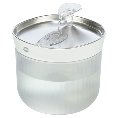 456877.jpg Trixie Drinkfontein Aqua Clear Kunststof / Rvs Wit - 18 x 18 x 16 cm