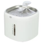 Trixie Drinkfontein Aqua Pure Kunststof / Rvs Wit - 18 x 18 x 14,5 cm