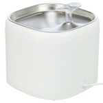 Trixie Drinkfontein Aqua Pure Kunststof / Rvs Wit - 18 x 18 x 14,5 cm