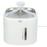 Trixie Drinkfontein Aqua Pure Kunststof / Rvs Wit - 18 x 18 x 14,5 cm