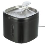 Trixie Drinkfontein Aqua Pure Kunststof / Rvs Zwart - 18 x 18 x 14,5 cm