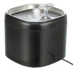 Trixie Drinkfontein Aqua Pure Kunststof / Rvs Zwart - 18 x 18 x 14,5 cm