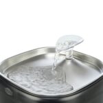 Trixie Drinkfontein Aqua Pure Kunststof / Rvs Zwart - 18 x 18 x 14,5 cm
